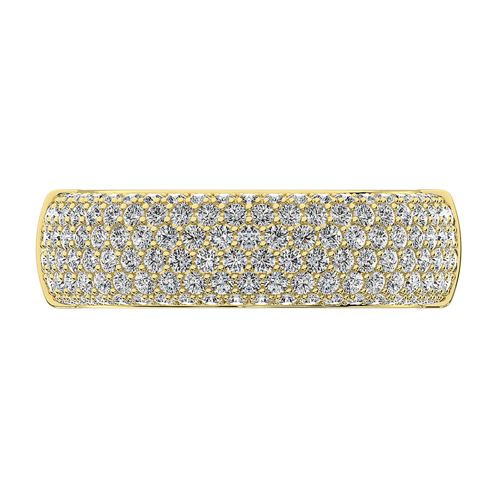 14K Yellow Gold 1 Ct.Tw. Diamond Pave Set Fashion Band