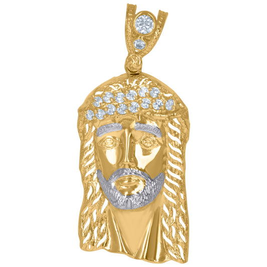 10Kt Gold Cz Pendant