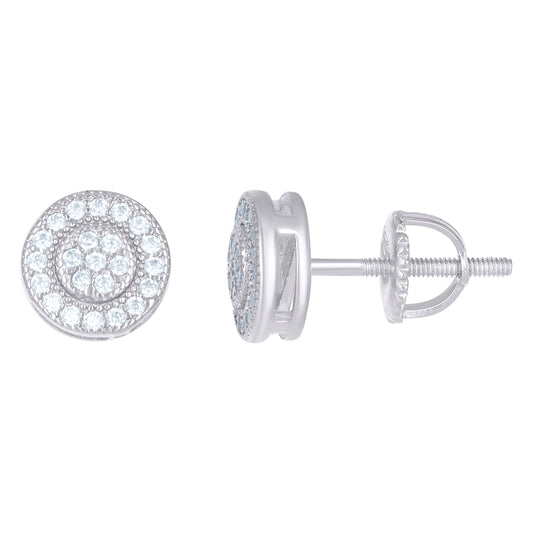 925 Sterling Silver Cz Earring