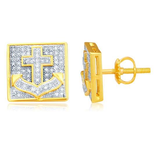 925 SS 0.40CT D-EARRING LDS RDS