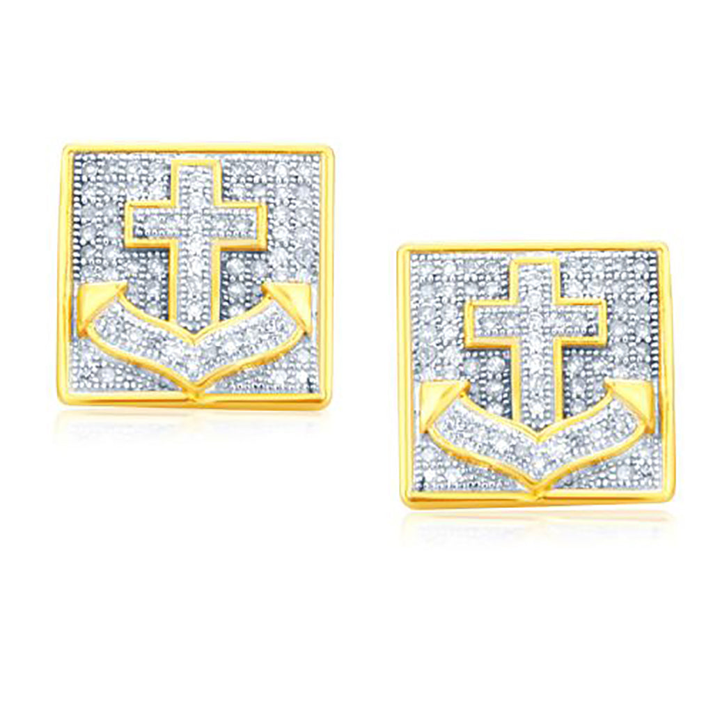 925 SS 0.40CT D-EARRING LDS RDS
