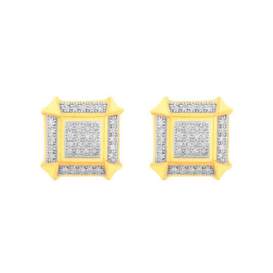 925 SS 0.21CT D-EARRING LDS RDS