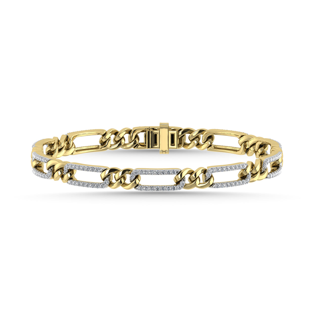 Diamond 1 Ct.Tw. Fashion Bracelet in 10K Two Tone
