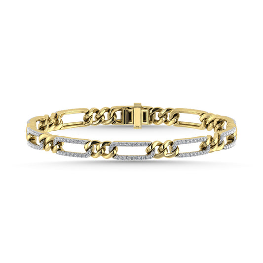 Diamond 1 Ct.Tw. Fashion Bracelet in 10K Two Tone