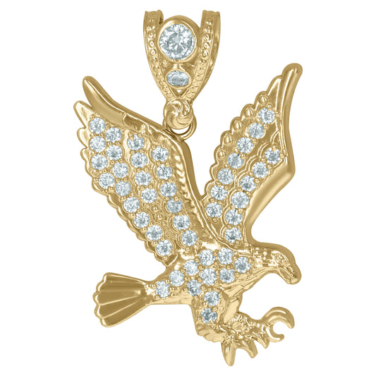10Kt Gold Cz Pendant