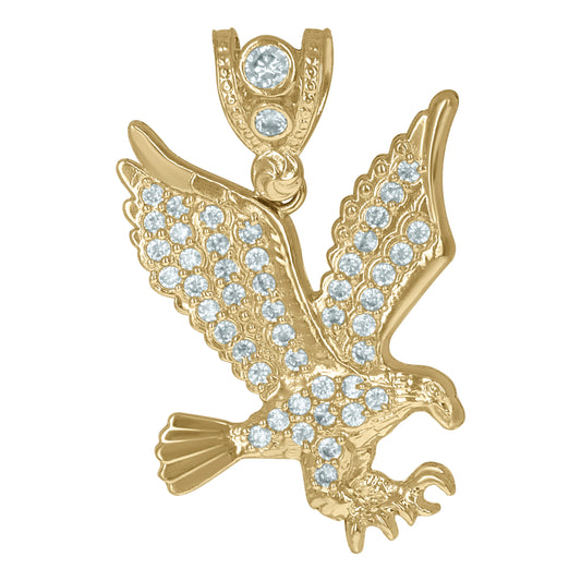 10Kt Gold Cz Pendant