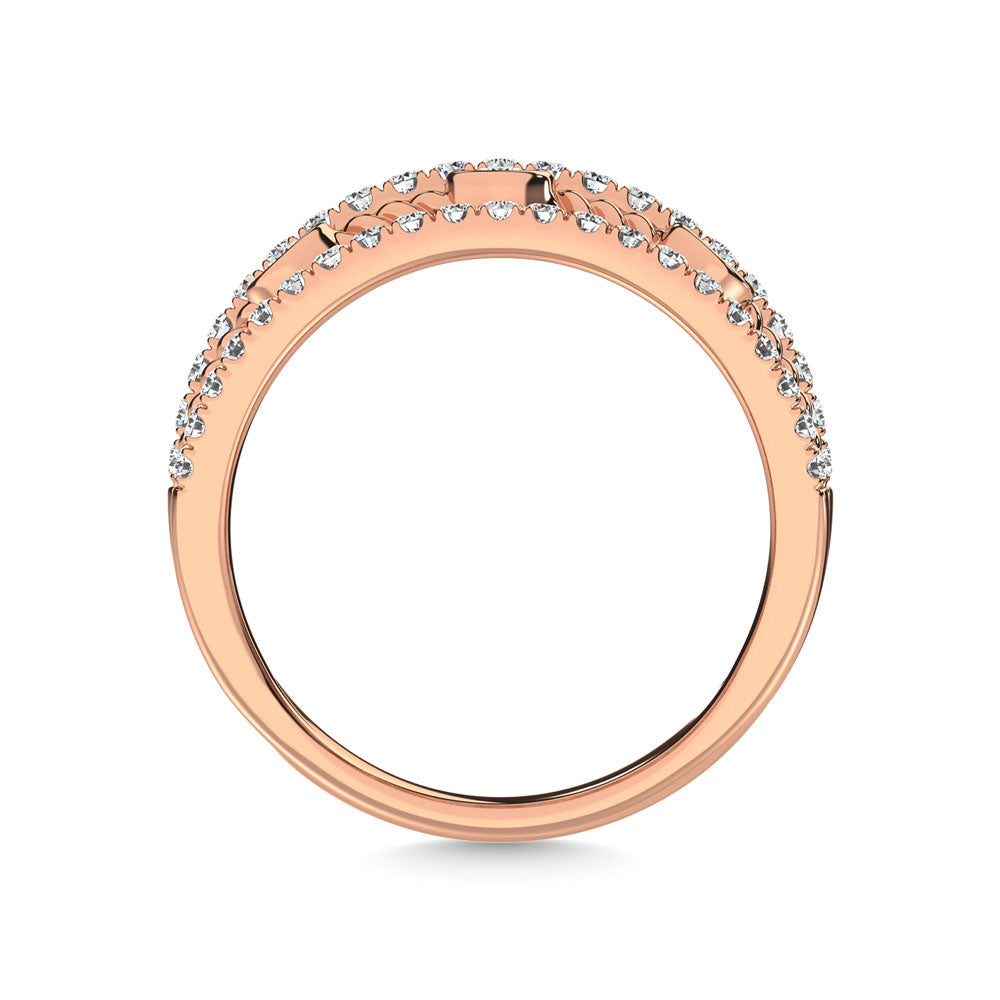 14K Rose Gold Diamond 1 Ct.Tw. Fashion Ring