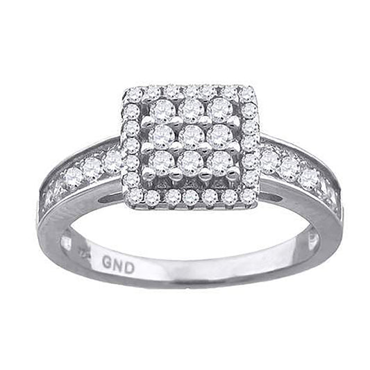 925 Sterling Silver Cz Ring S6