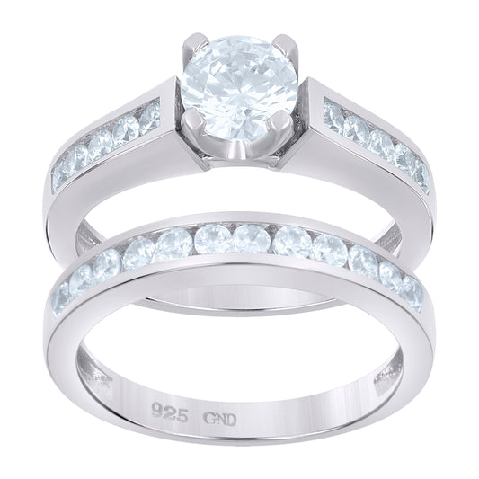 925 Sterling Silver Cz Ring S6