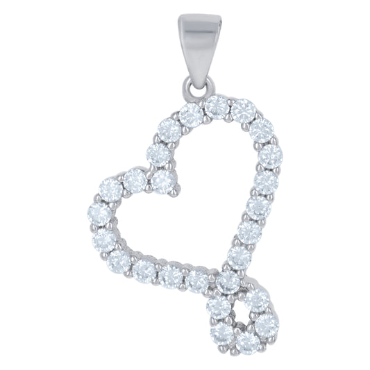 925-Cz Heart Pendant