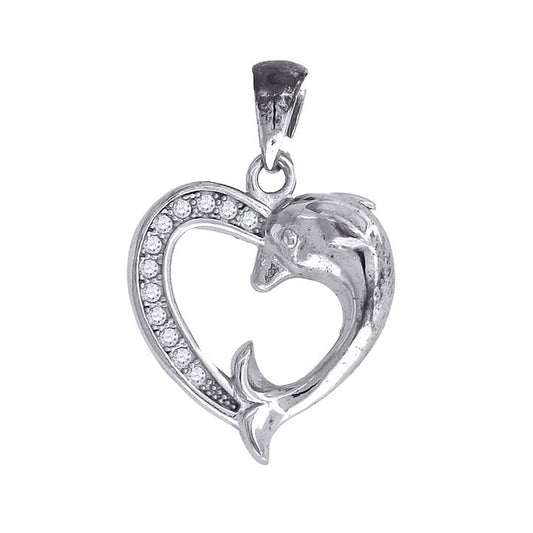 925-Cz Heart Pendant