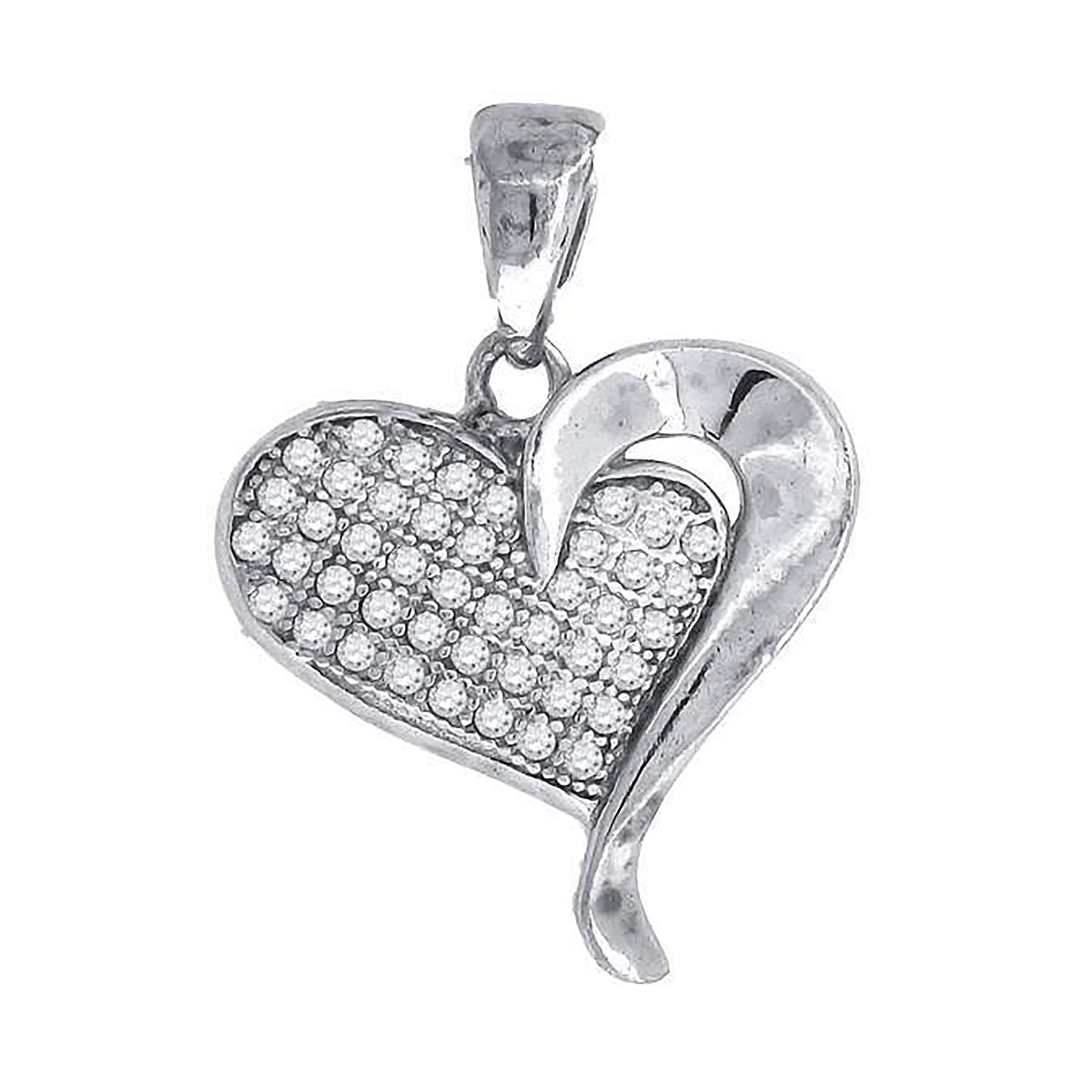 925-Cz Heart Pendant