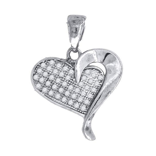 925-Cz Heart Pendant