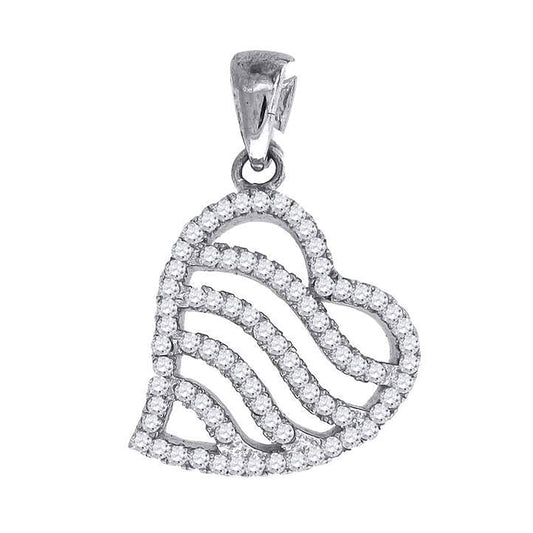 925-Cz Heart Pendant