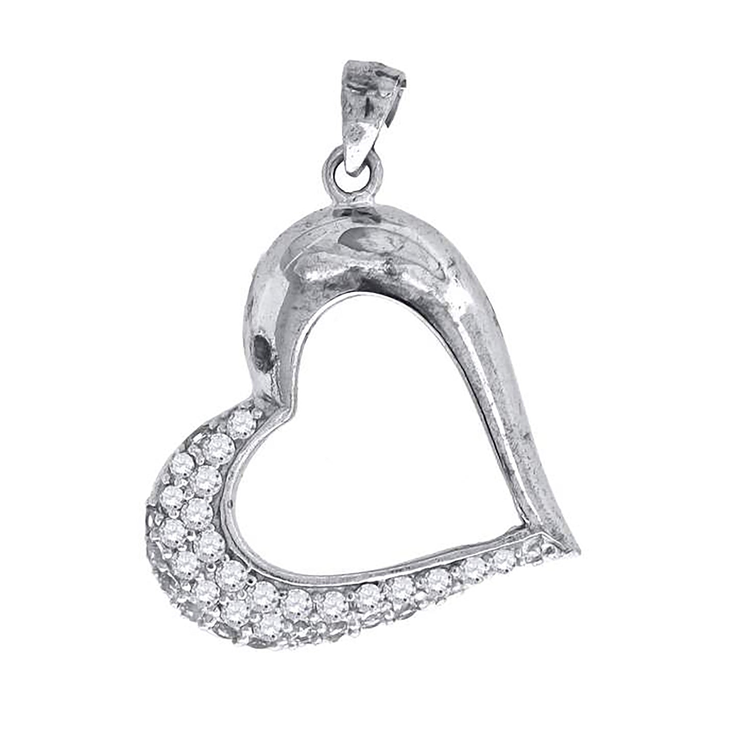 925-Cz Heart Pendant