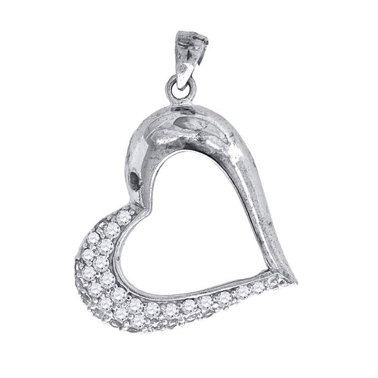 925-Cz Heart Pendant