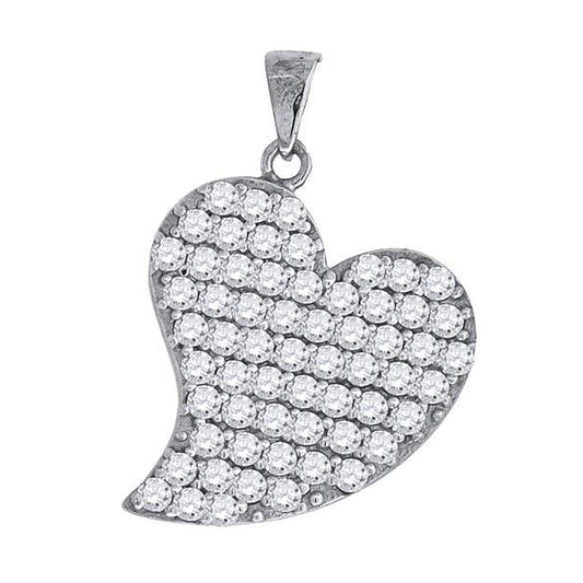 925-Cz Heart Pendant