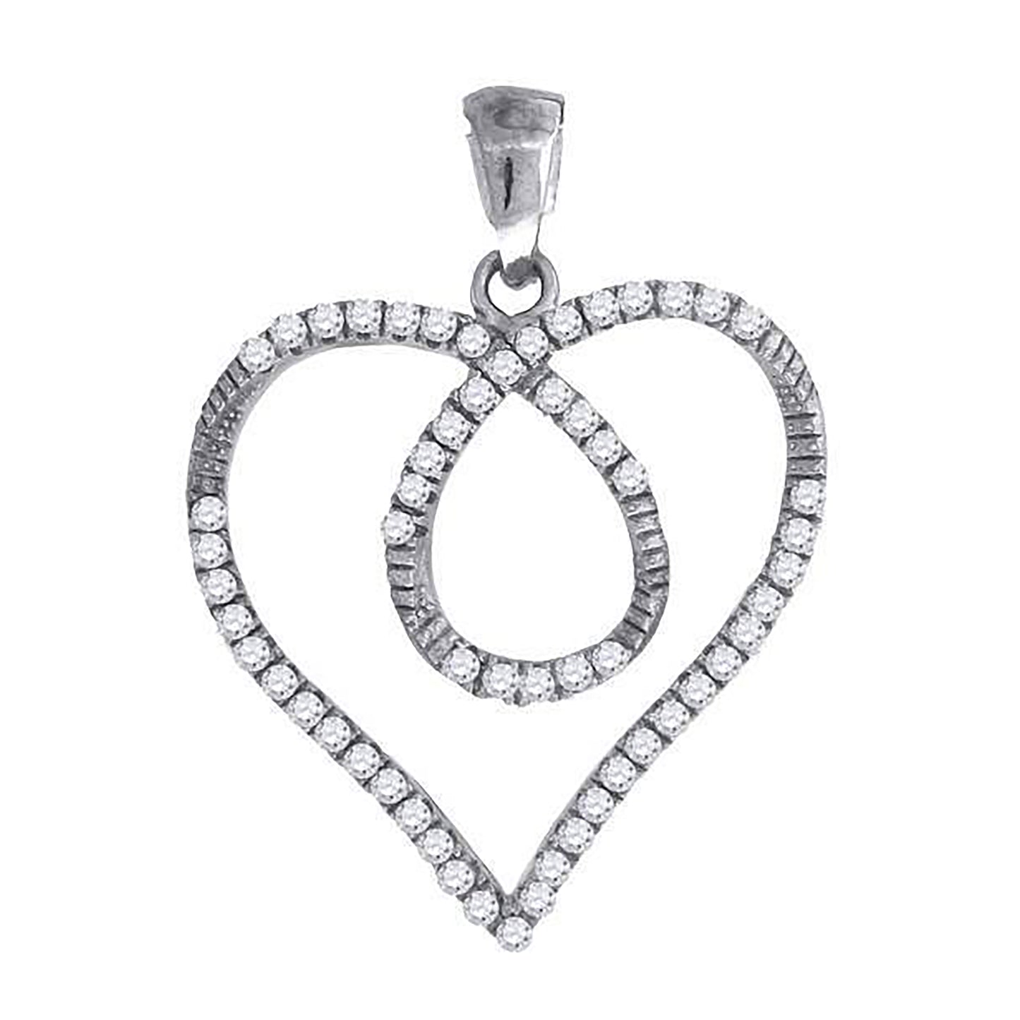 925-Cz Heart Pendant