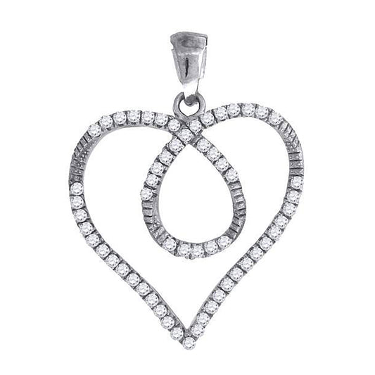 925-Cz Heart Pendant