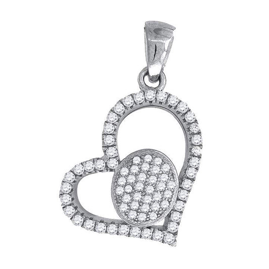 925-Cz Heart Pendant
