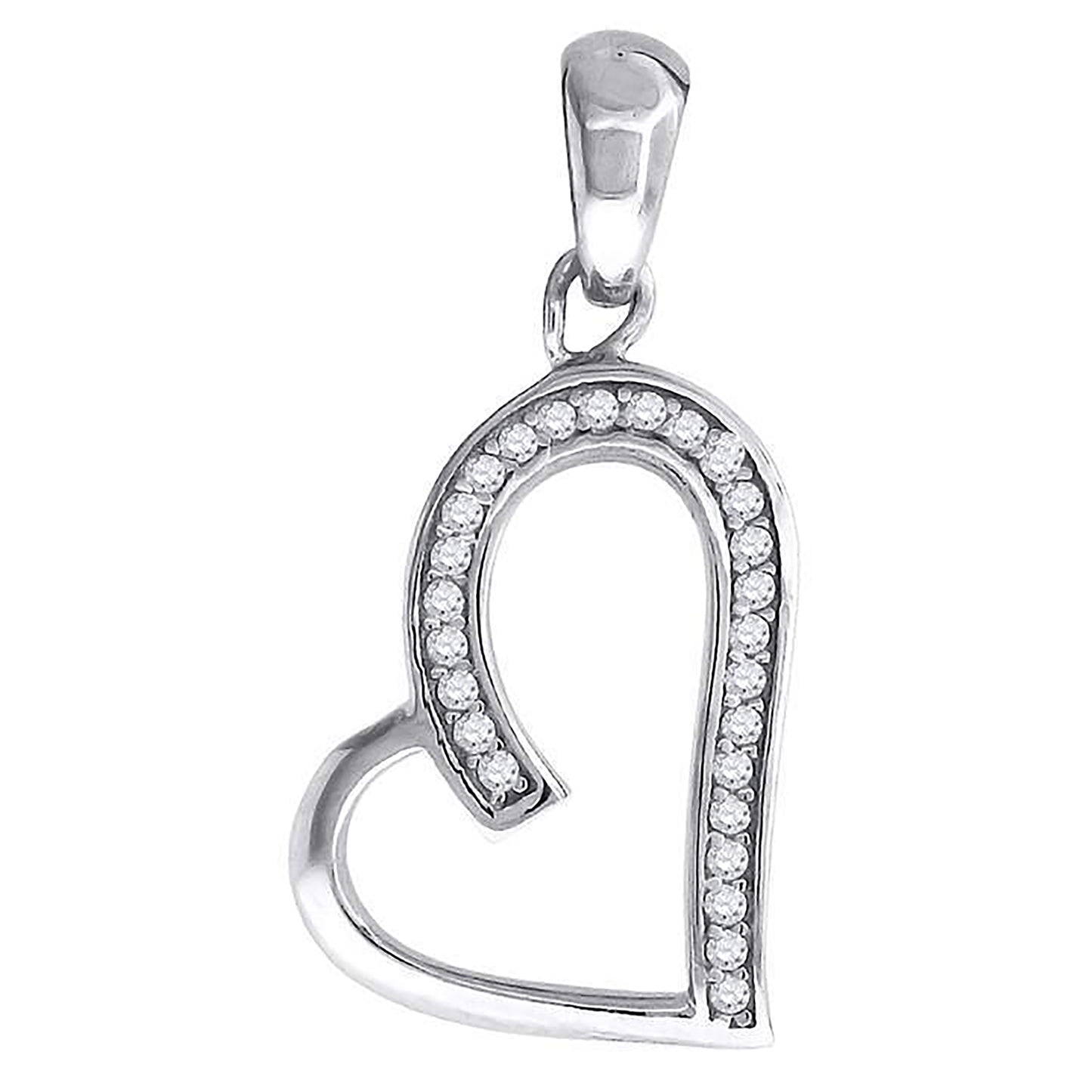 925-Cz Heart Pendant