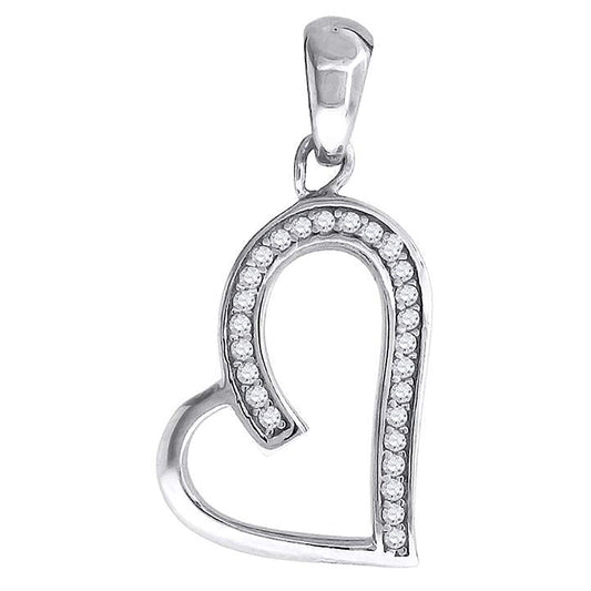 925-Cz Heart Pendant