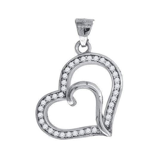 925-Cz Heart Pendant