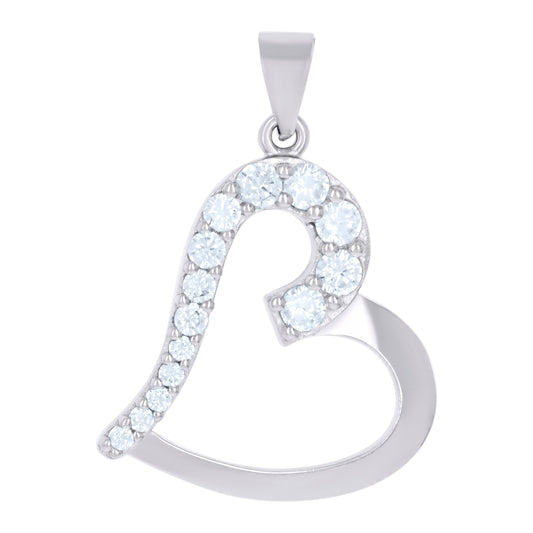 925-Cz Heart Pendant