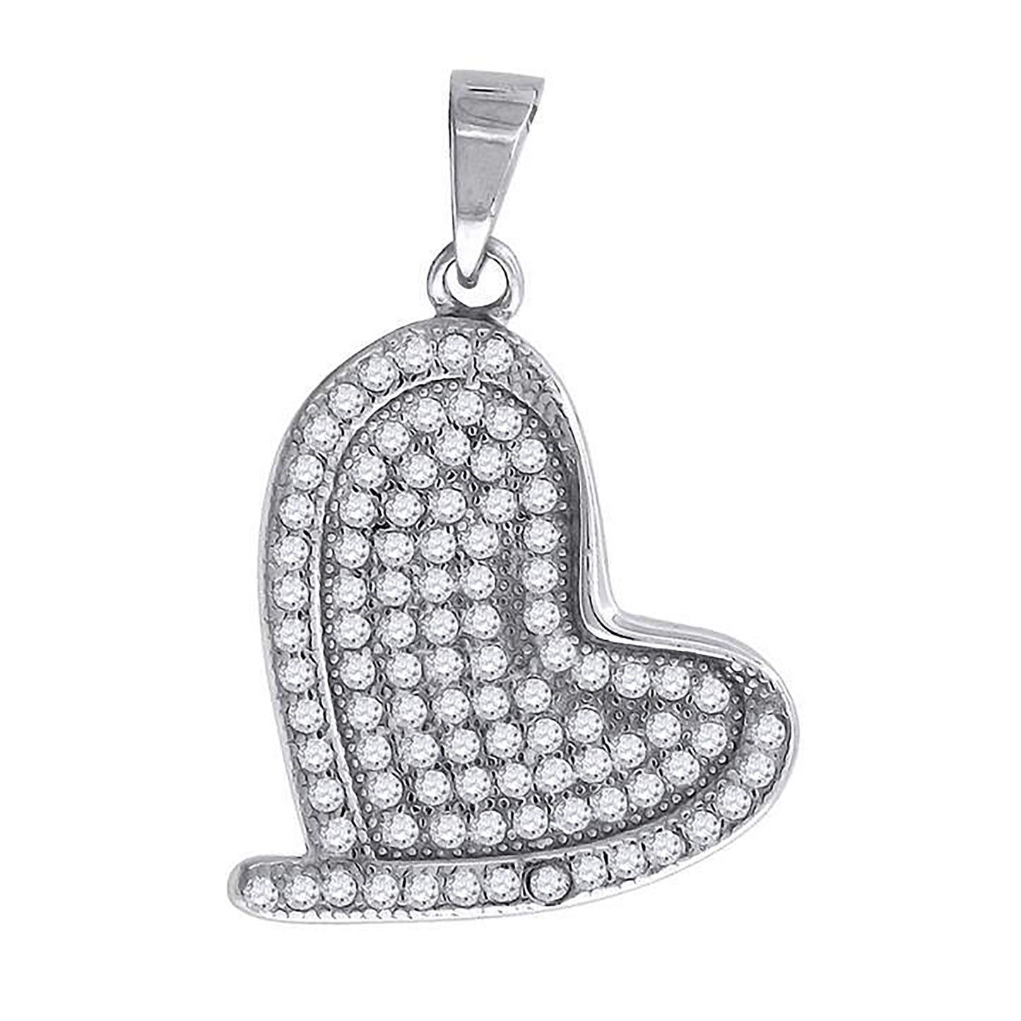 925-Cz Heart Pendant