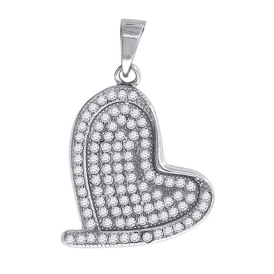 925-Cz Heart Pendant