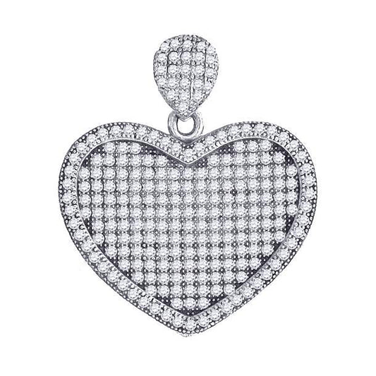 925-Cz Heart Pendant