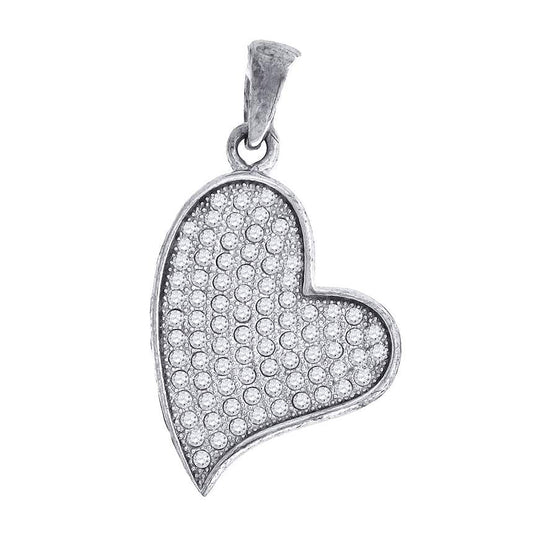 925-Cz Heart Pendant