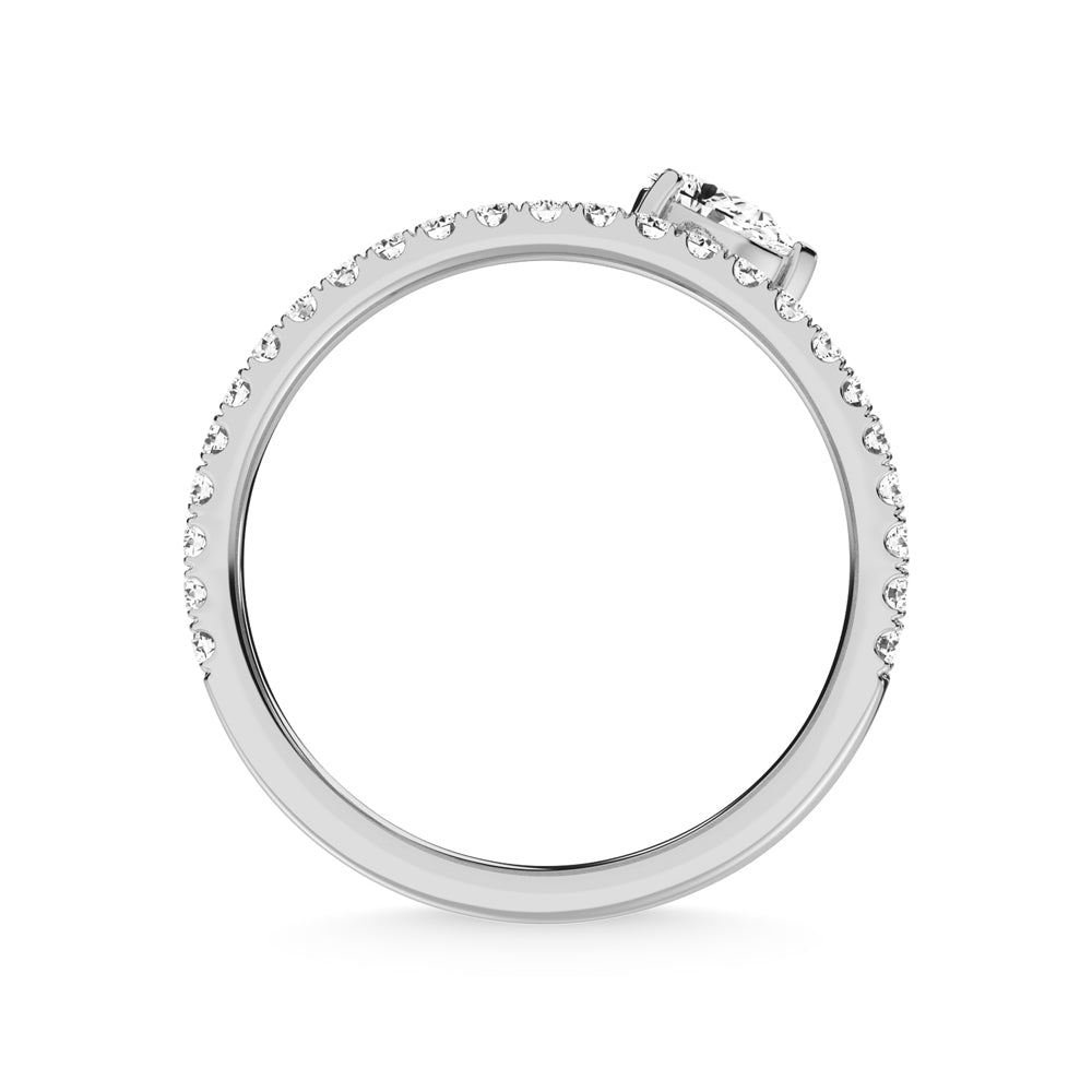 14K White Gold Diamond 1 3/8 Ct.Tw. Fashion Ring