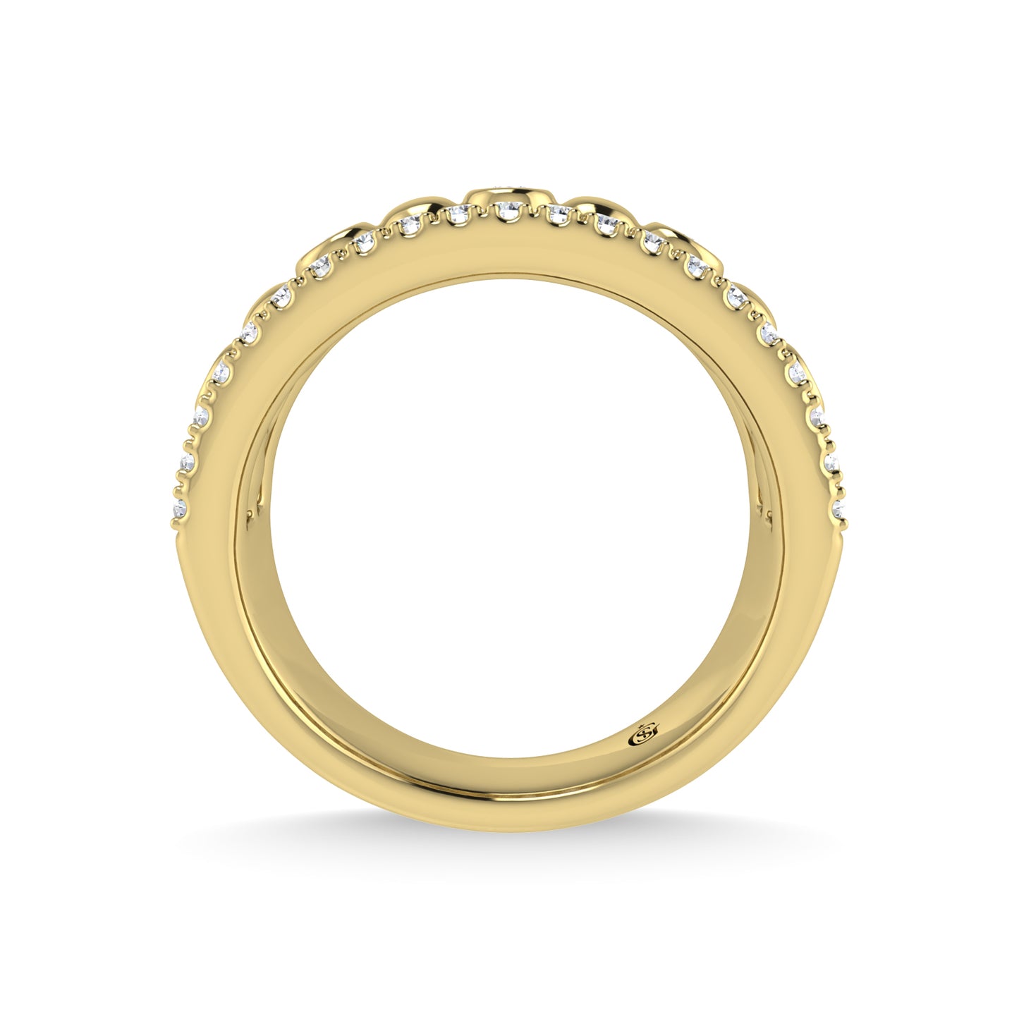 14K Two Tone Diamond 1/2 Ct.Tw. Fashion Ring