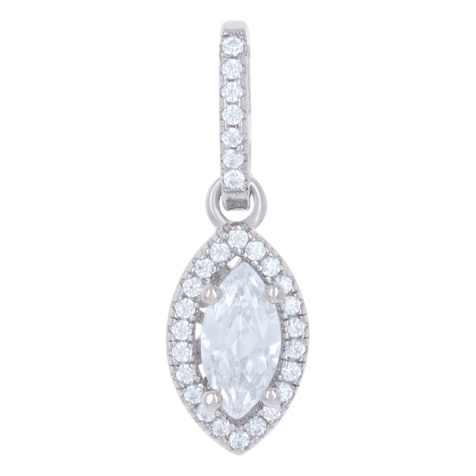 925 Sterling Silver Cz Pendant
