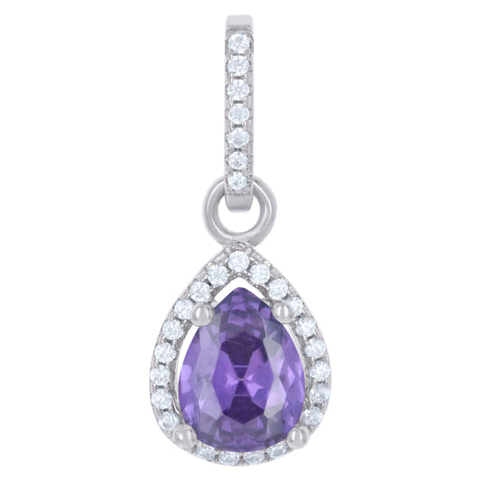925 Sterling Silver Cz Pendant
