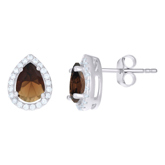 925 Sterling Silver Cz Earrings