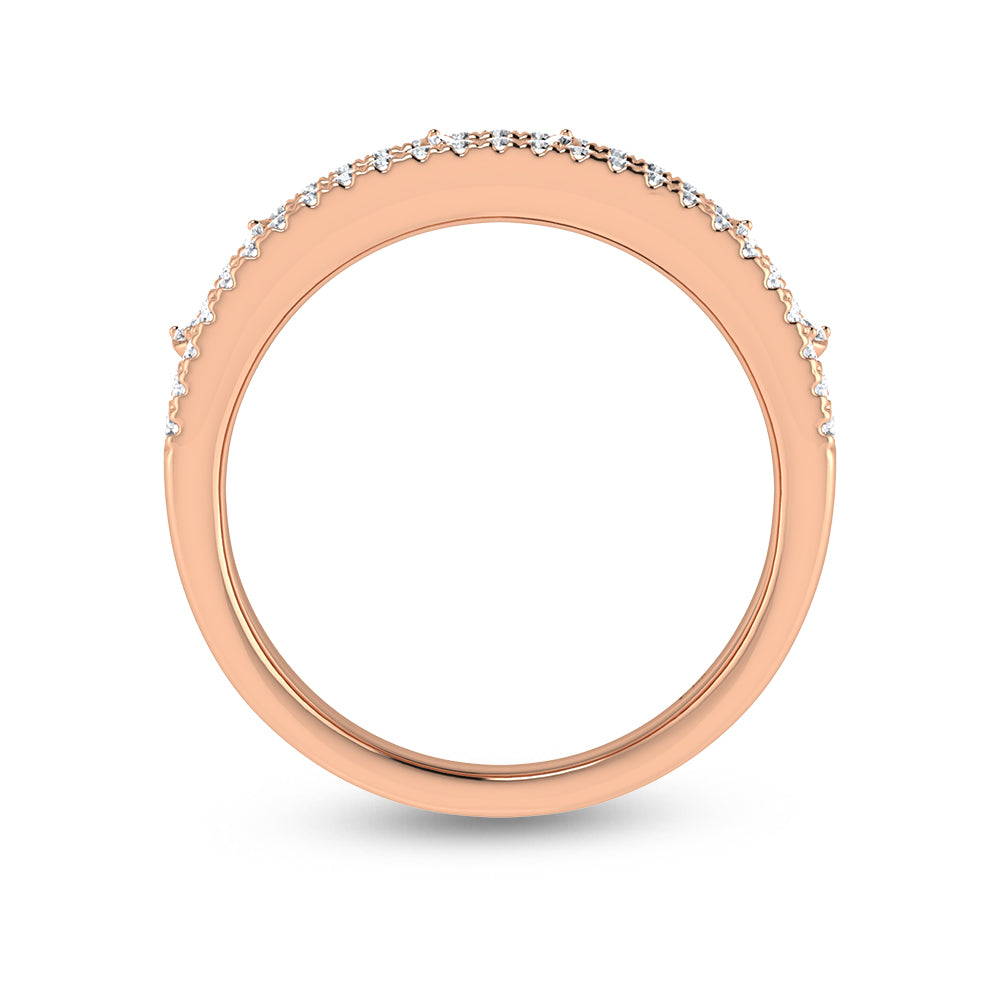 14K Rose Gold Diamond 1/3 Ct.Tw. Butterfly Fashion Ring