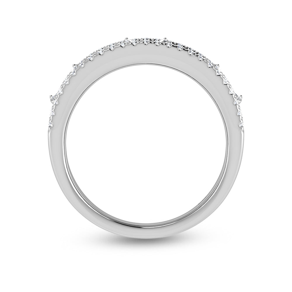 14K White Gold Diamond 1/3 Ct.Tw. Butterfly Fashion Ring