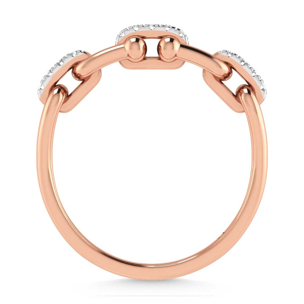 14K Rose Gold Diamond 1/10 Ct.Tw. Fashion Ring