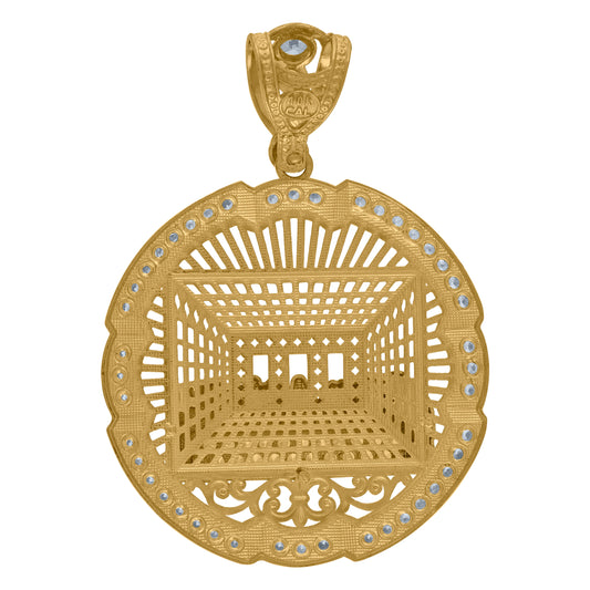 10Kt Gold Cz Pendant