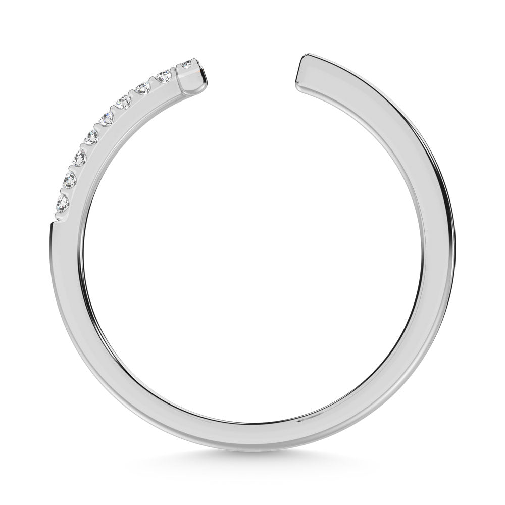 14K White Gold  Diamond 1/10 Ct.Tw. Fashion Ring