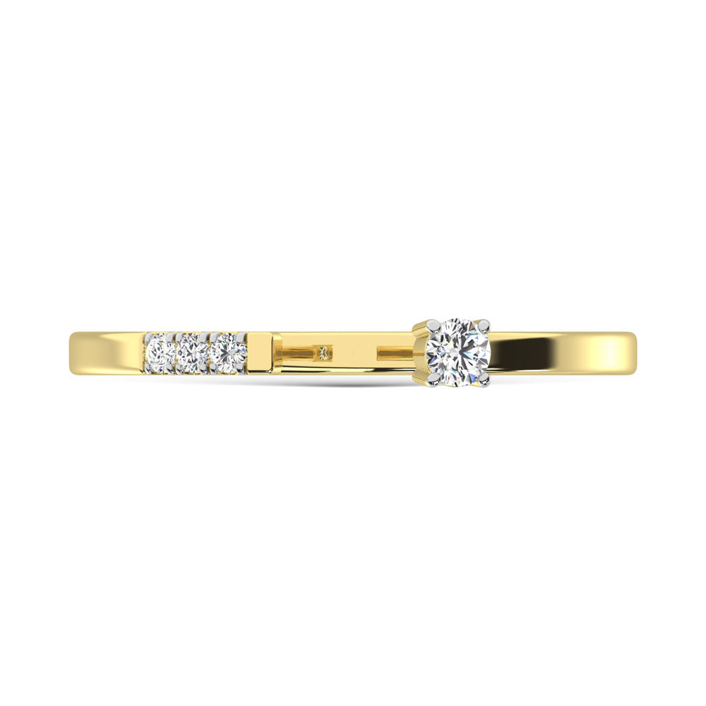 14K Yellow Gold  Diamond 1/20 Ct.Tw. Fashion Ring