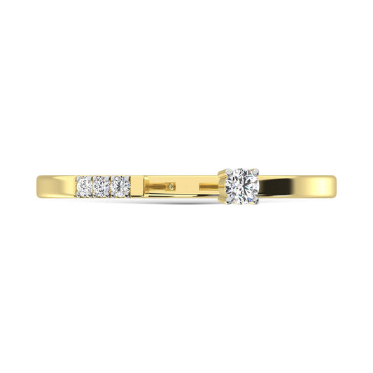 14K Yellow Gold  Diamond 1/20 Ct.Tw. Fashion Ring