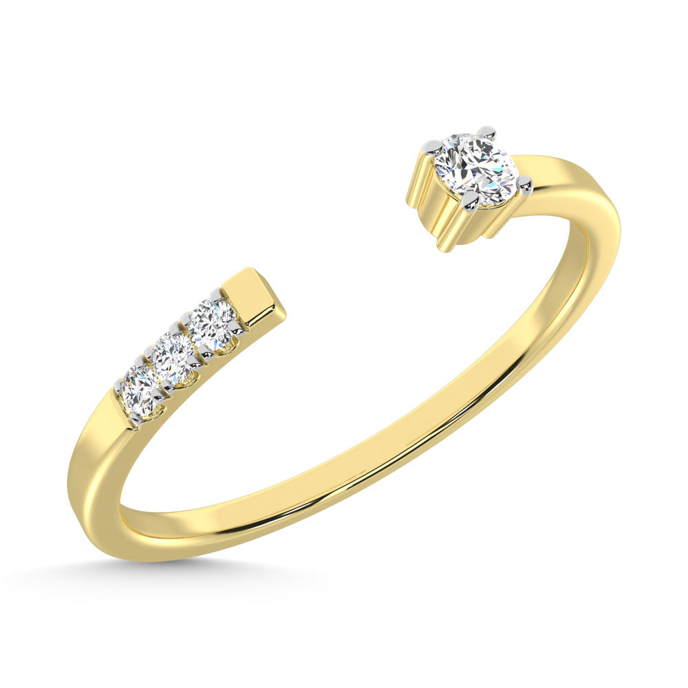 14K Yellow Gold  Diamond 1/20 Ct.Tw. Fashion Ring