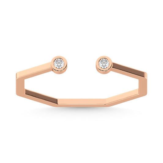 14K Rose Gold  Diamond 1/20 Ct.Tw. Fashion Ring