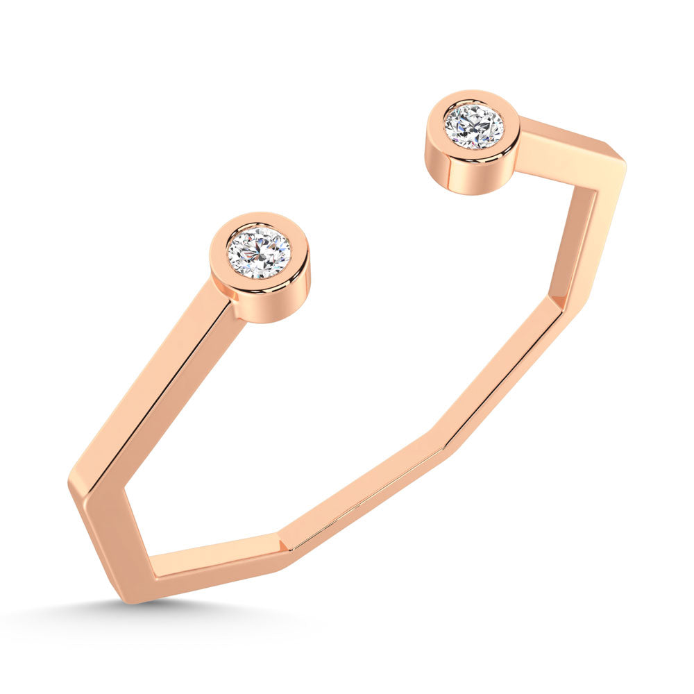 14K Rose Gold  Diamond 1/20 Ct.Tw. Fashion Ring