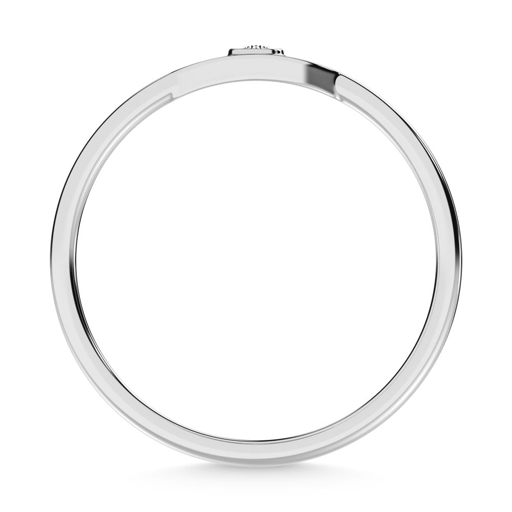 14K White Gold  Diamond 1/50 Ct.Tw. Fashion Ring