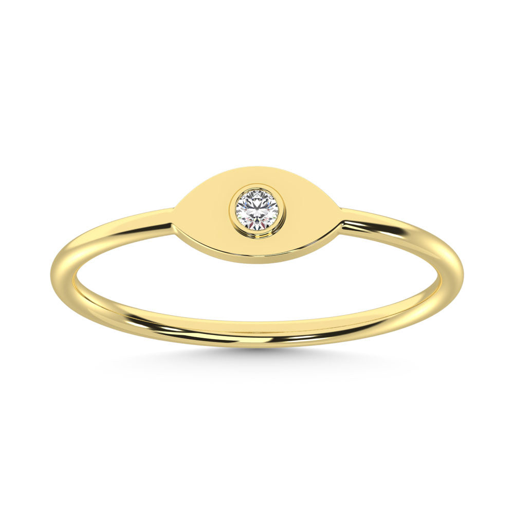 14K Yellow Gold  Diamond 1/50 Ct.Tw. Fashion Ring