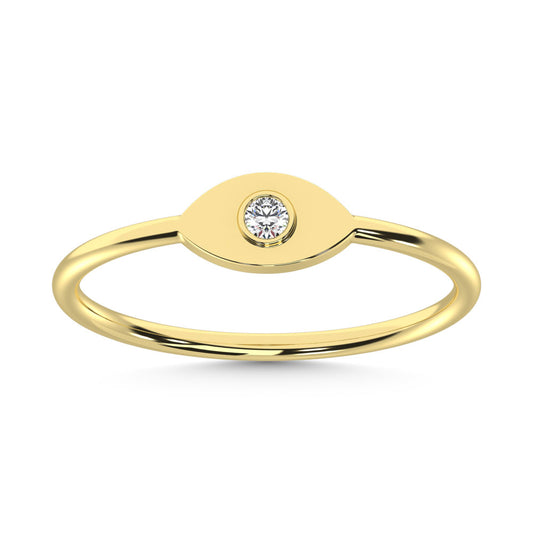 14K Yellow Gold  Diamond 1/50 Ct.Tw. Fashion Ring
